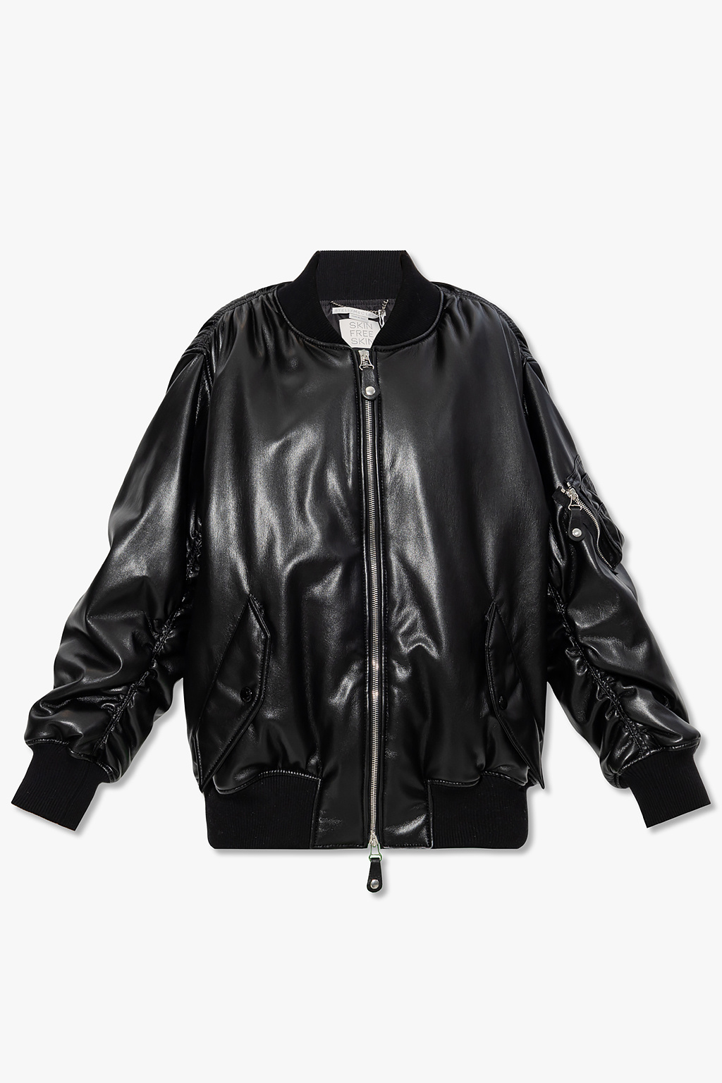 Black Bomber jacket from vegan leather Stella McCartney - Vitkac